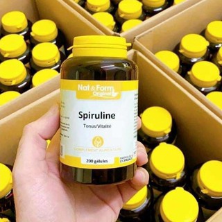 Tảo xoắn hữu cơ Spiruline Nat & Form 200 viên 300g