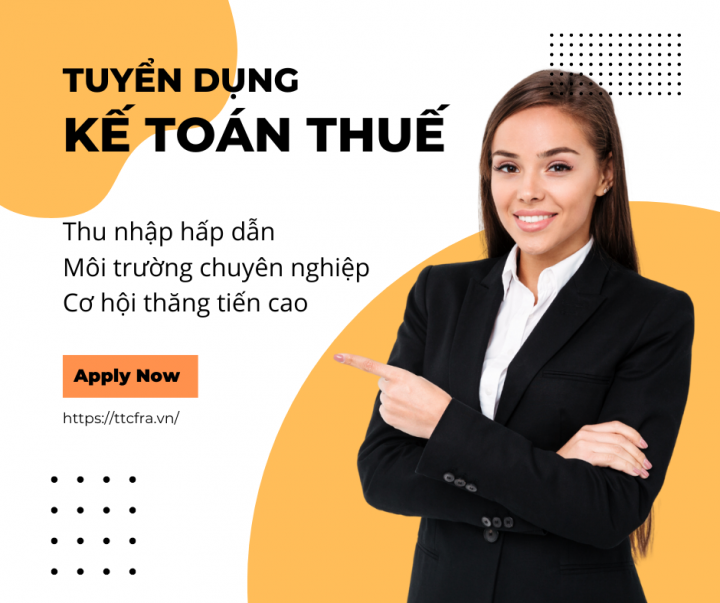 THÔNG BÁO TUYỂN DỤNG KẾ TOÁN THUẾ